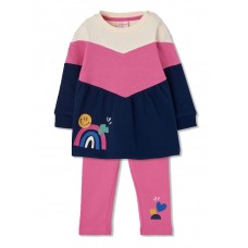 BOBOLI σετ με κολάν παιδικό 304119-2440 ροζ